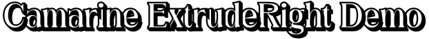 Camarine-ExtrudeRight Demo预览图片