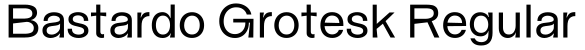 Bastardo Grotesk Regular预览图片