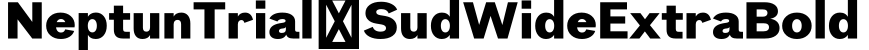 NeptunTrial-SudWideExtraBold预览图片