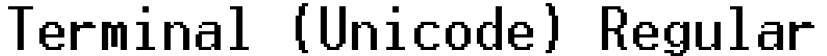 Terminal (Unicode) Regular预览图片