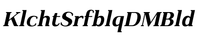 Kulachat Serif Oblique DEMO Bold预览图片
