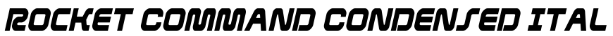 Rocket Command Condensed Ital预览图片