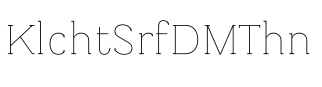 Kulachat Serif DEMO Thin预览图片