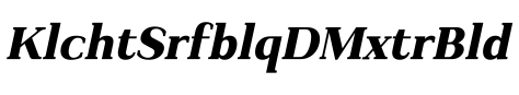 Kulachat Serif Oblique DEMO ExtraBold预览图片