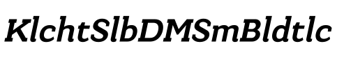 Kulachat Slab DEMO SemiBold Italic预览图片