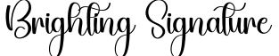 Brighting Signature预览图片