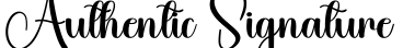 Authentic Signature预览图片