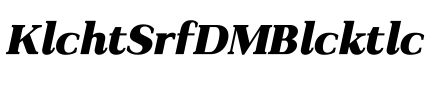 Kulachat Serif DEMO Black Italic预览图片