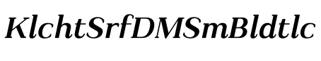 Kulachat Serif DEMO SemiBold Italic预览图片