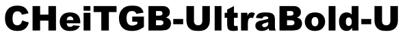 CHeiTGB-UltraBold-U预览图片