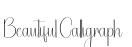 Beautiful Calligraph预览图片