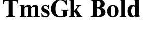 TmsGk Bold预览图片