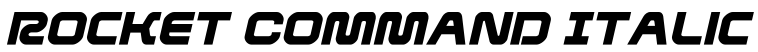 Rocket Command Italic预览图片