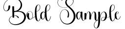 Bold Sample预览图片