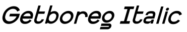 Getboreg Italic预览图片