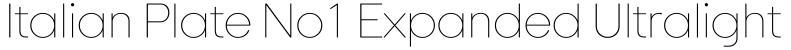 Italian Plate No1 Expanded Ultralight预览字体图片
