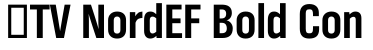 ☞TV NordEF Bold Con预览字体图片