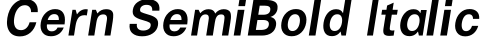 Cern SemiBold Italic预览图片