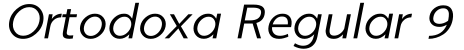 Ortodoxa Regular 9预览图片