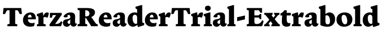 TerzaReaderTrial-Extrabold预览图片