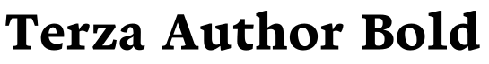 Terza Author Bold预览图片
