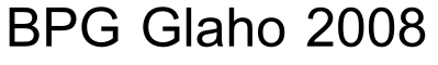BPG Glaho 2008预览字体图片