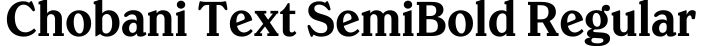 Chobani Text SemiBold Regular预览字体图片